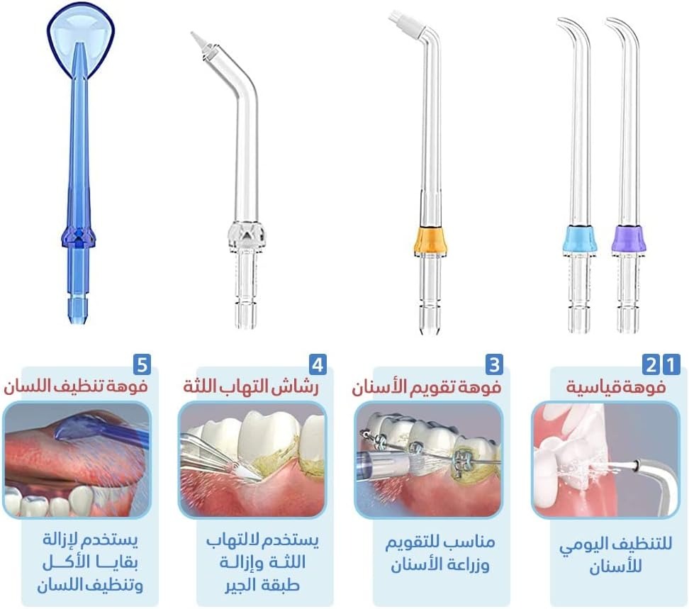 JEVMA Cordless Water Dental Flosser,.