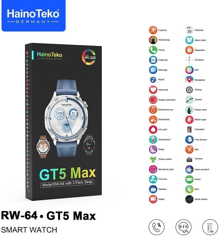 Smart watch featuring advanced technology, crafted in Germany for premium quality and innovation.