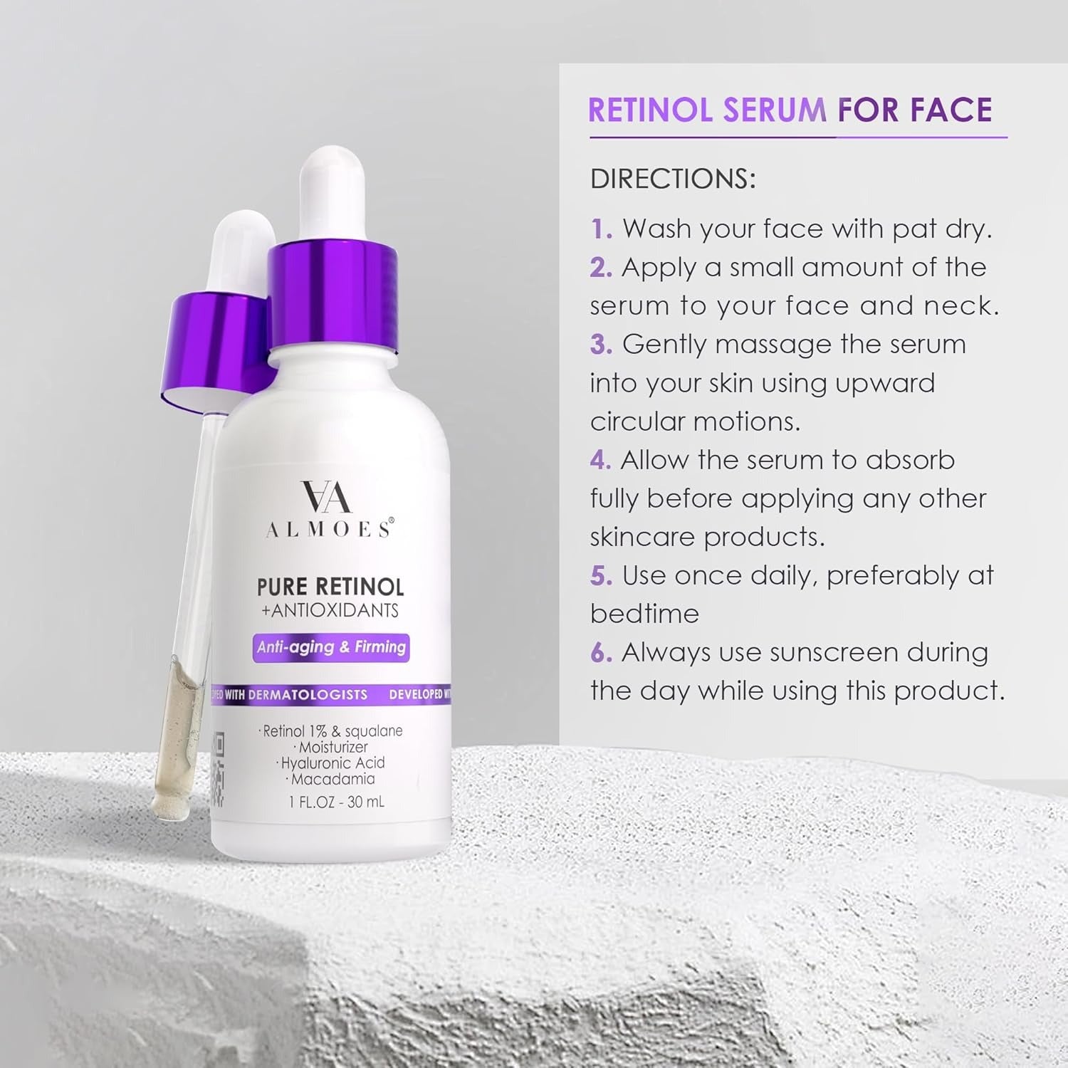 Almoes - Retinol Squalane Serum - 30ml.