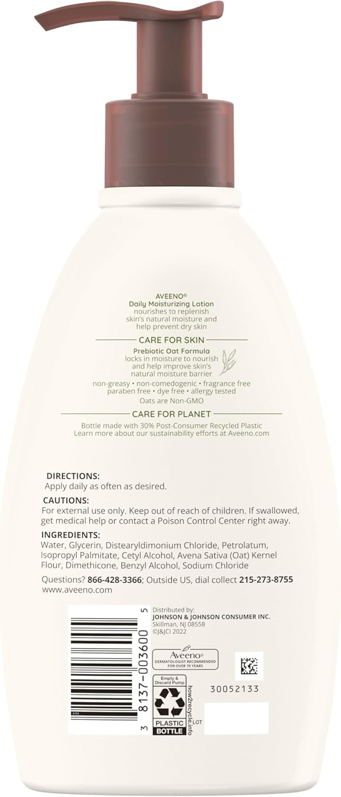Aveeno Active Naturals Daily Moisturizing Lotion 354 ml.