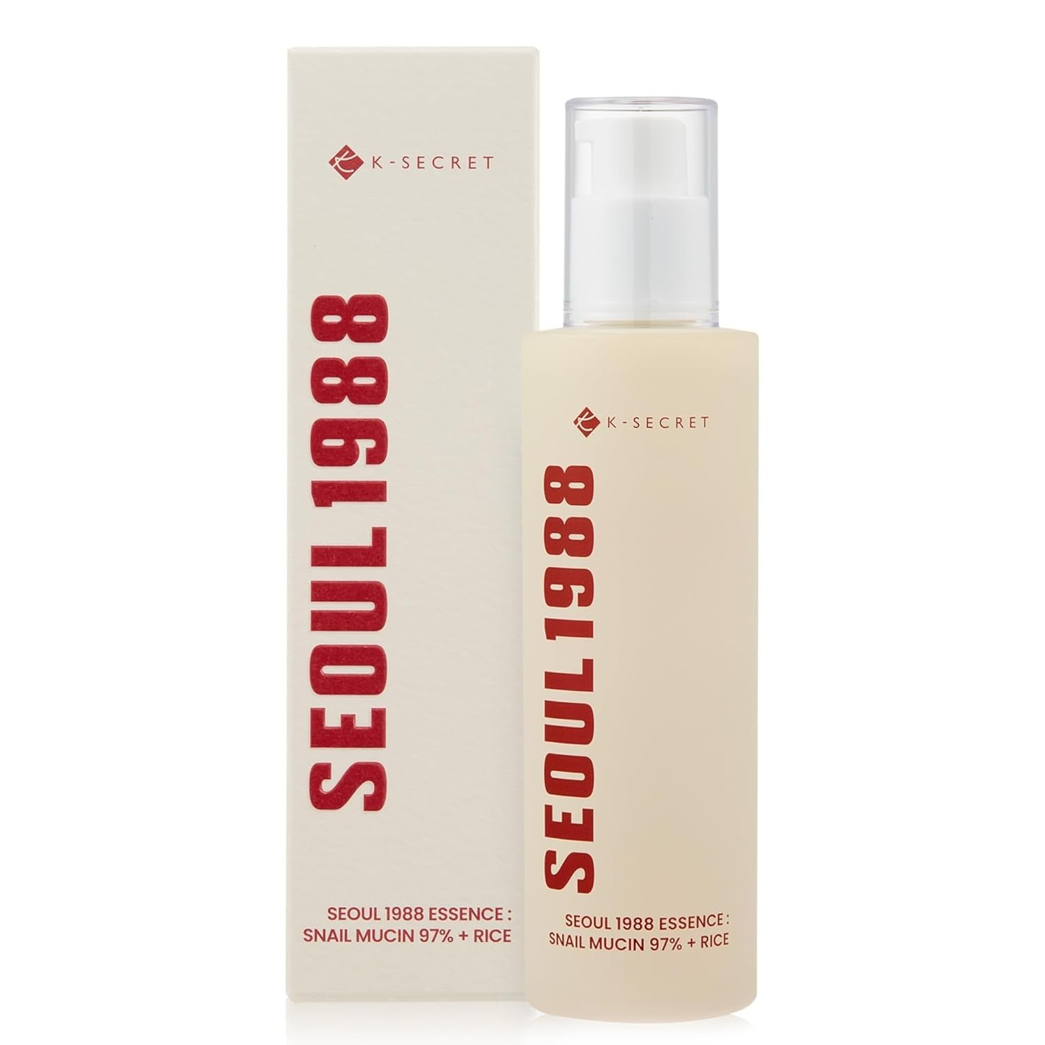 K-SECRET SEOUL 1988 Essence Snail Mucin 97% + Rice, 100ml