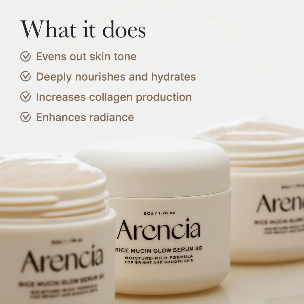 Arencia Rice Mucin Glow Night Serum - 50 g.