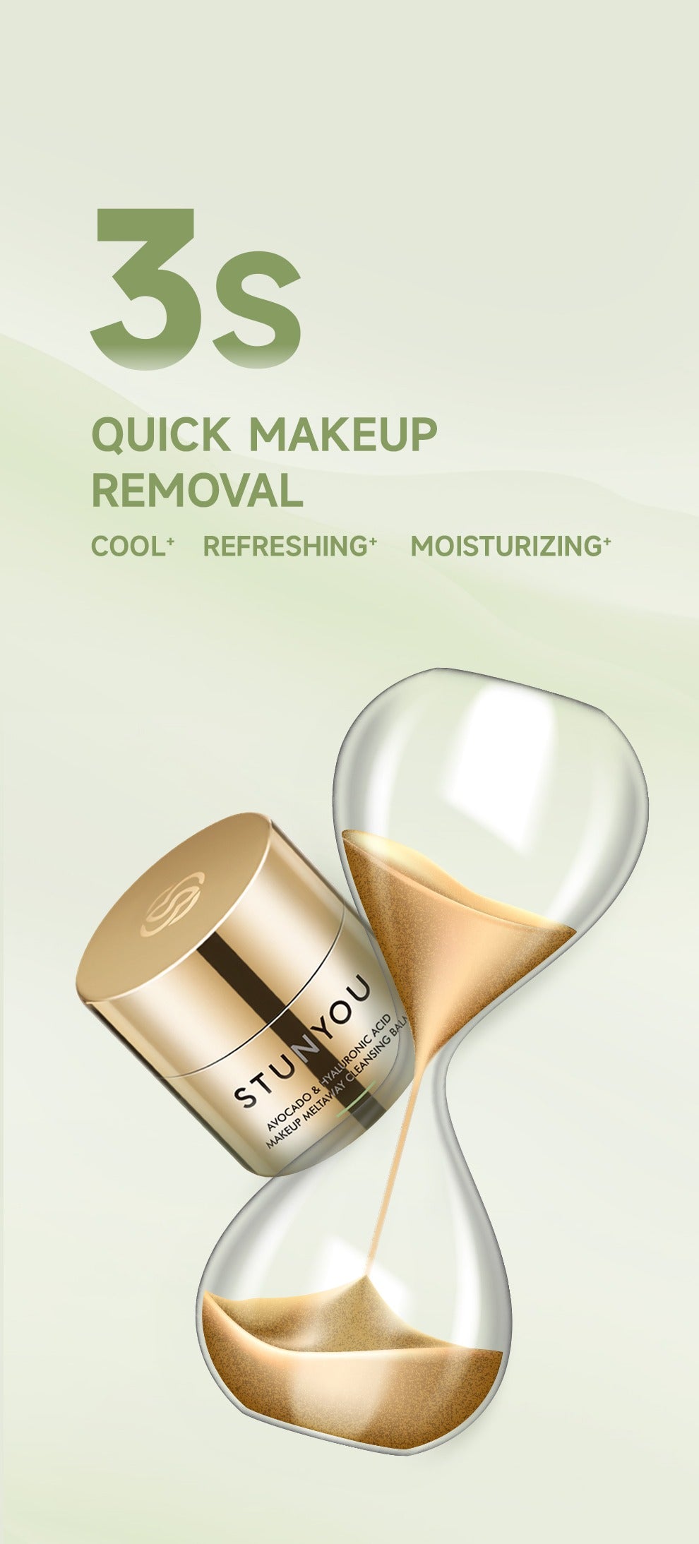 Avocado & Hyaluronic Acid Makeup Meltaway Cleansing Balm for all Skin type