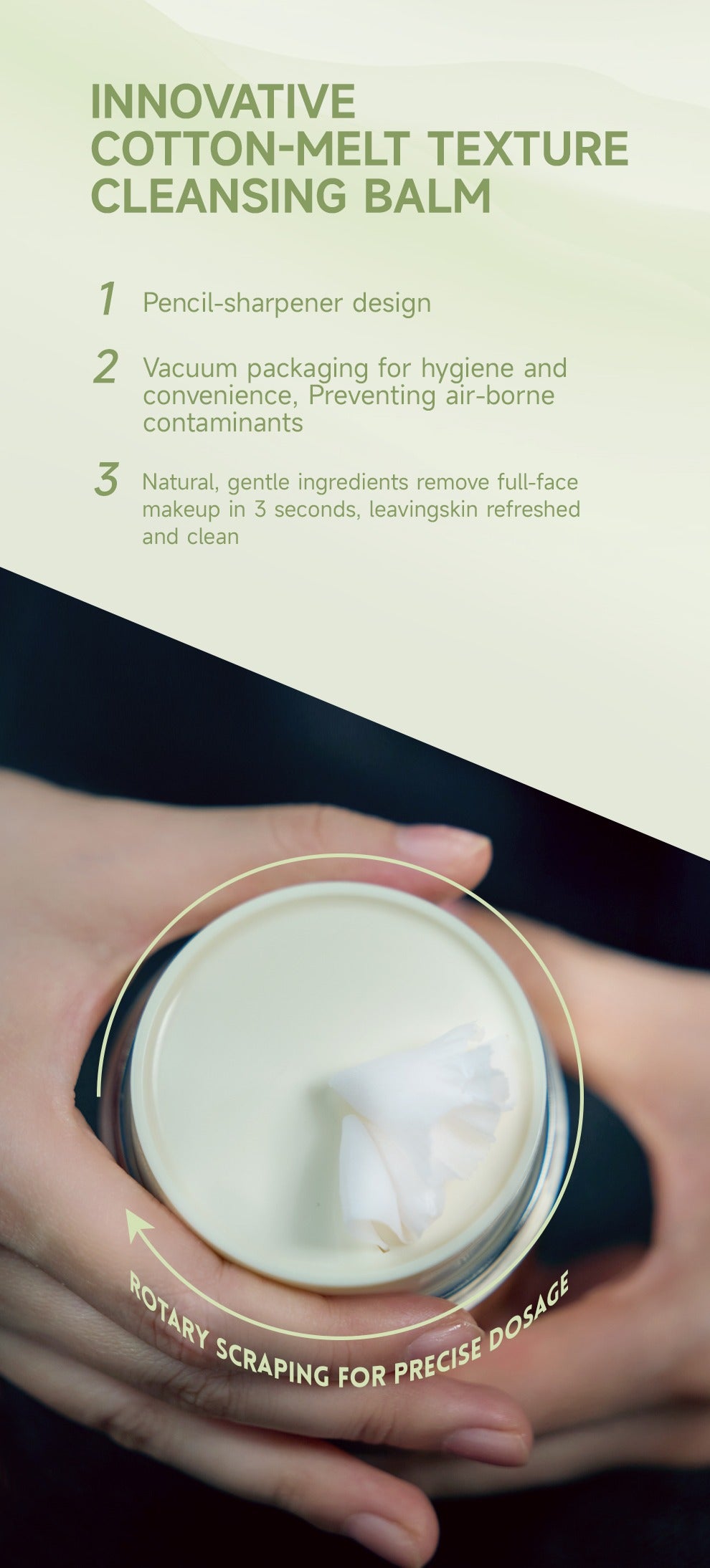 Avocado & Hyaluronic Acid Makeup Meltaway Cleansing Balm for all Skin type