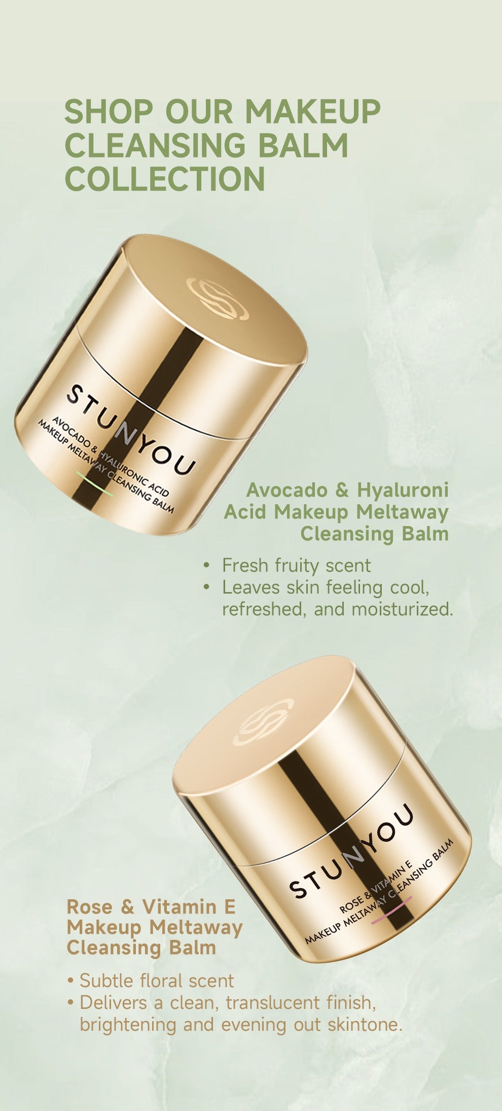 Avocado & Hyaluronic Acid Makeup Meltaway Cleansing Balm for all Skin type