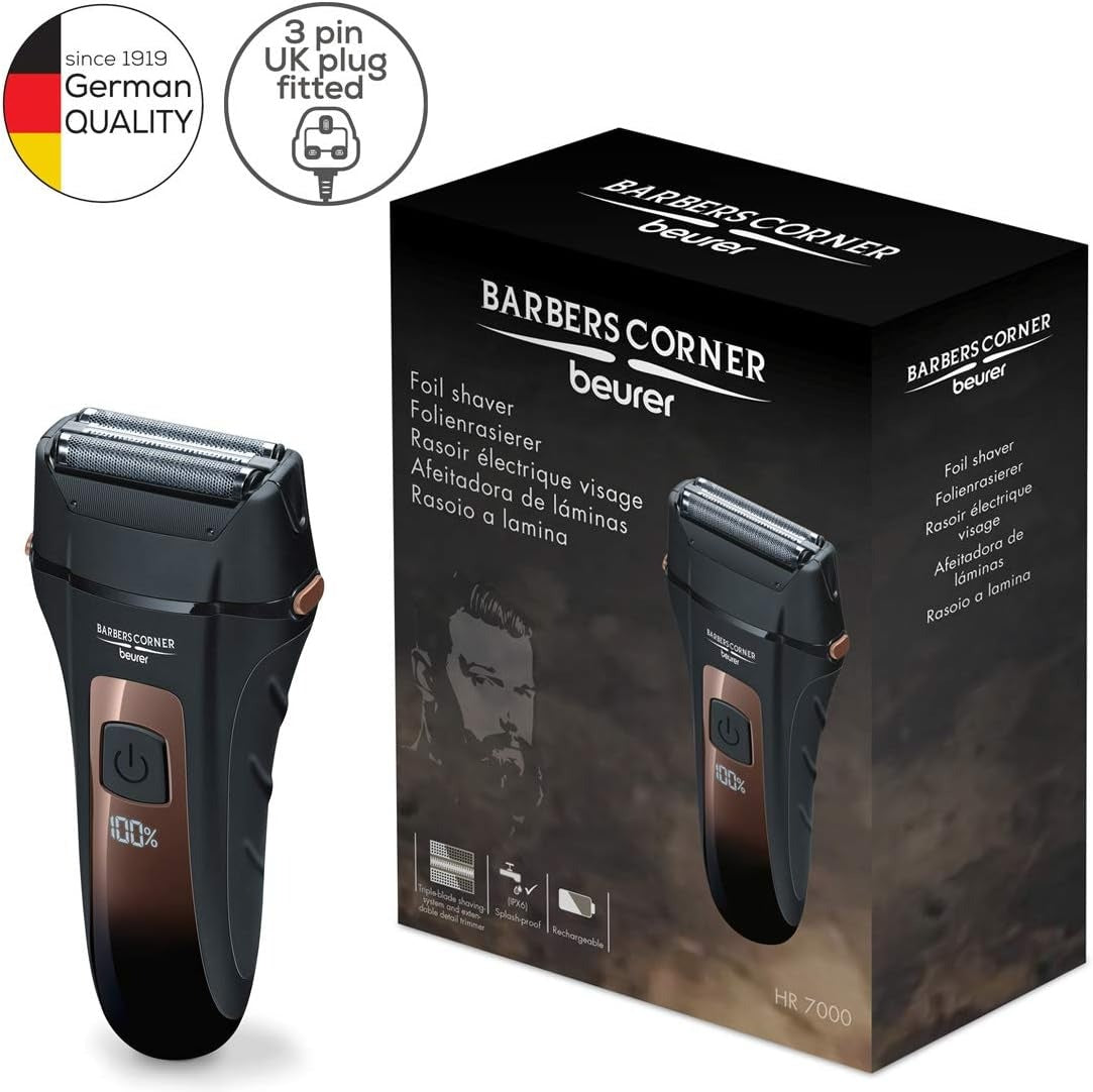 BEUrer Hr7000 Barbers Corner Foil Shaver for Men.
