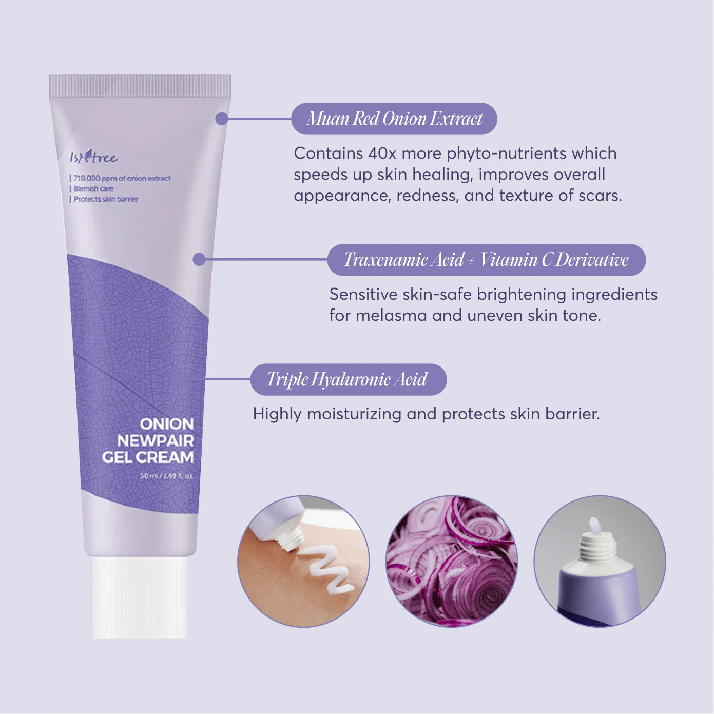 IsnTree Onion Newpair Gel Cream - 50 ml