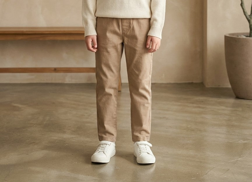 Boys Khaki twill Pants – Smart Casual Cotton Trousers for Kids