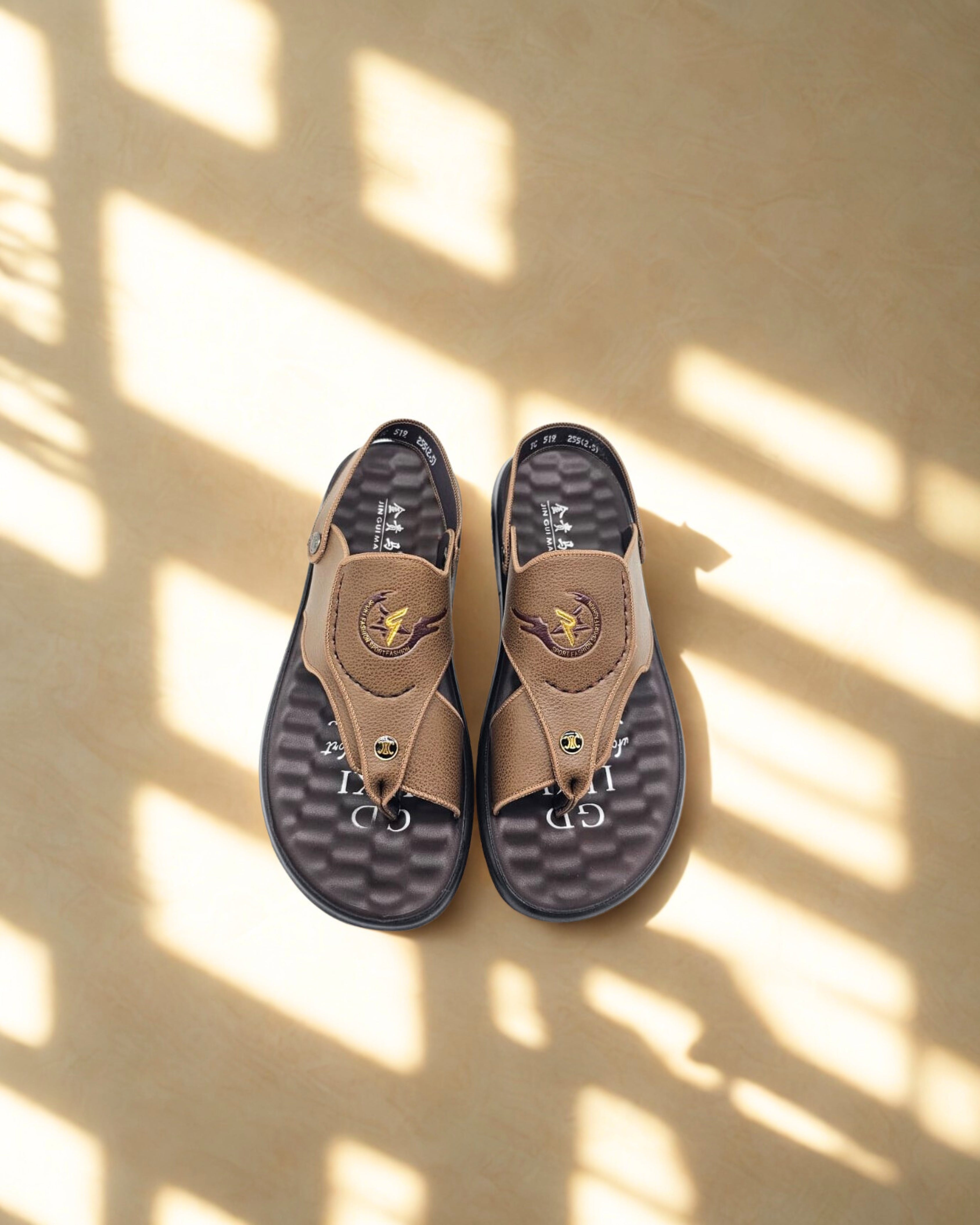 Men’s Comfort Toe-Post Sandals with Back Strap – Lightweight Casual Summer Sandals for Daily Wear