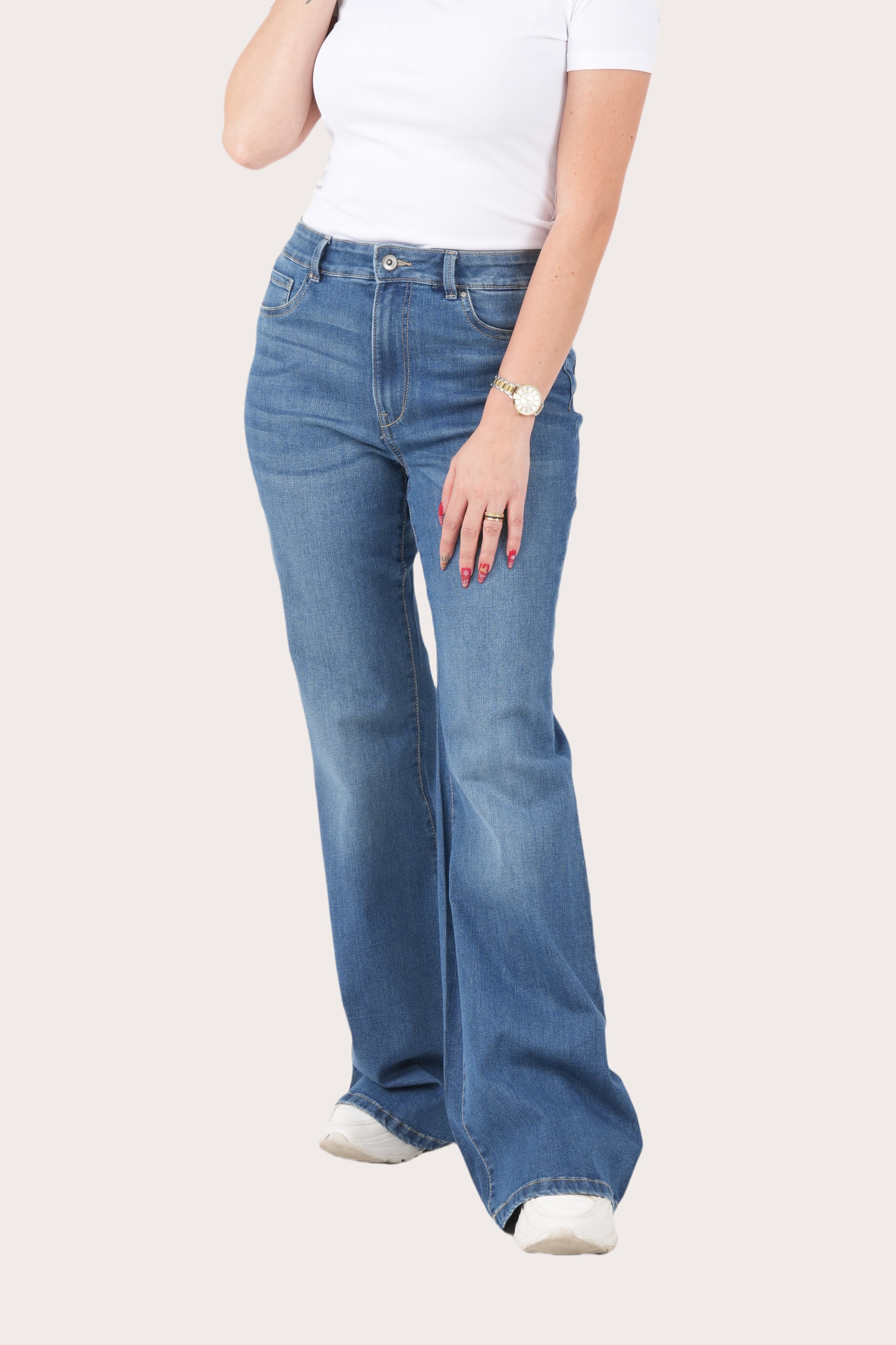 High Waist Wide Leg Jeans for Women -  Finelook