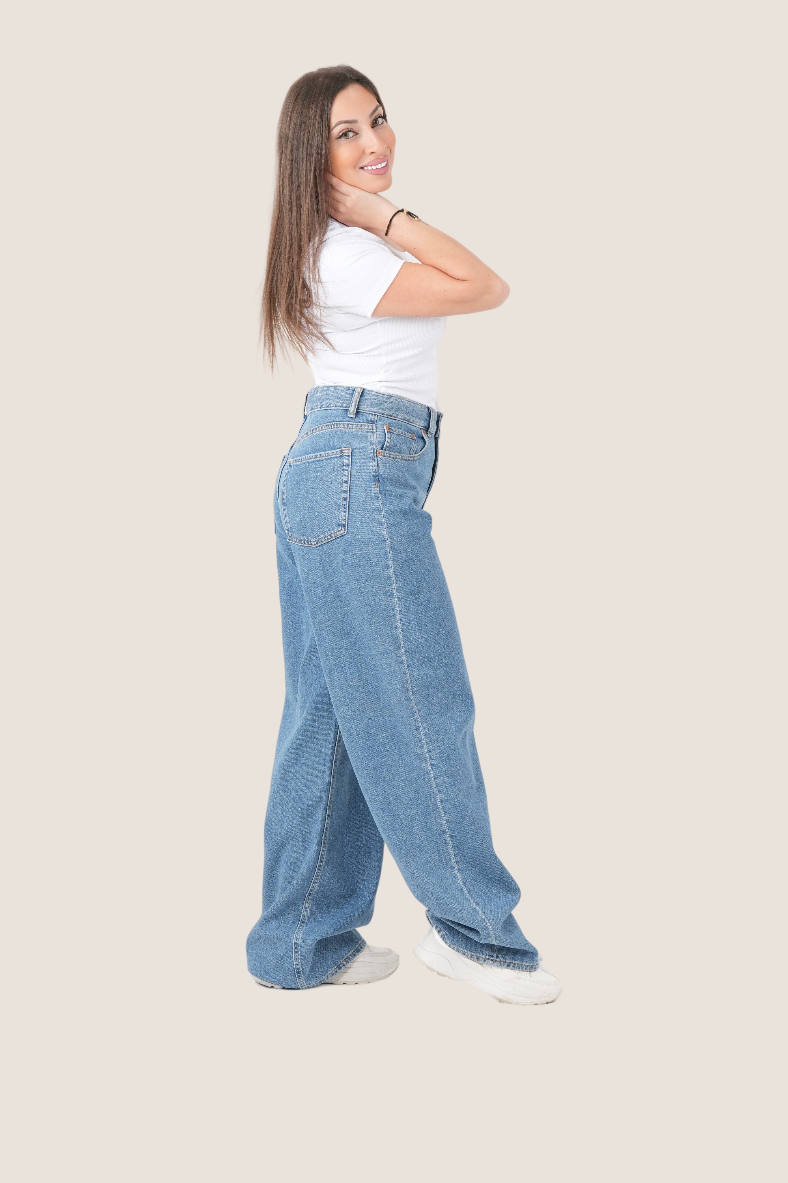 FineLook Women's Wide Leg Jeans