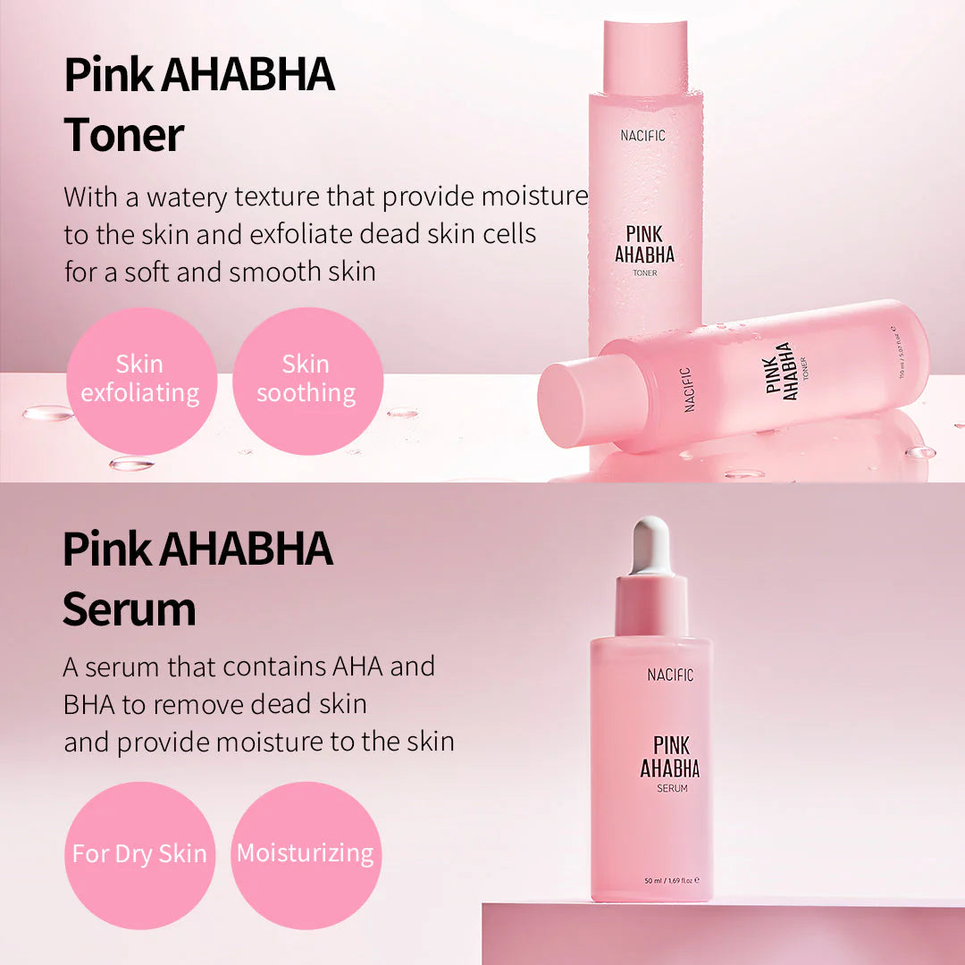 Nacific Pink AHA BHA kit.