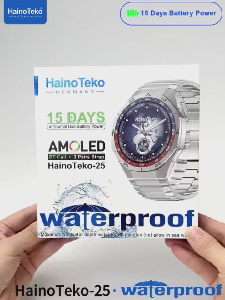HainoTeko 25 Round Smart watch - Waterproof