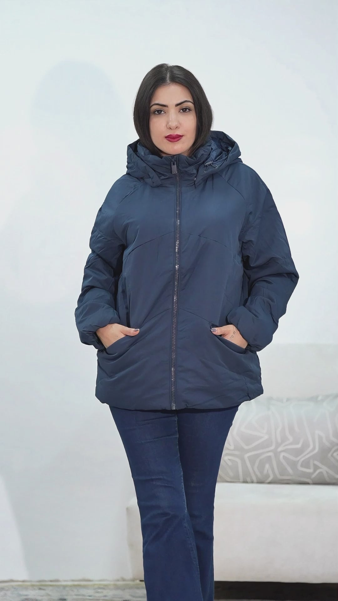 Women’s Winter Puffer Jacket with Hood – Warm, Lightweight & Windproof
