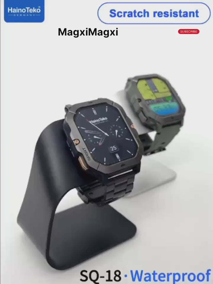 Haino Teko - SQ-18 Waterproof Smart Watch with three interchangeable straps