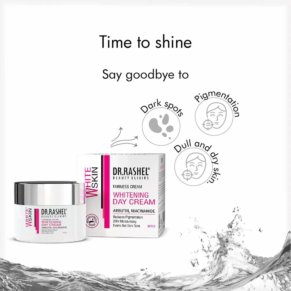 Dr. Rashel Whitening Day Cream Instant Whitening 50 ml and Sunscreen SPF20