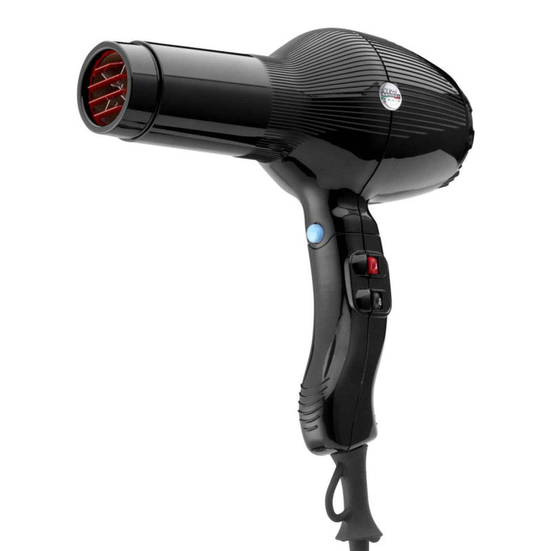 GAMMAPIU' Jambio Gamma Piu Turbo-5555 Italian Hair Dryer - Black